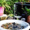 Pompe à eau de fontaine à énergie solaire avec panneau solaire réglable Trousse de pompe à fontaine bricolage pour bassin de pelouse de réservoir à poisson