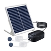 Pompe à oxygène solaire 10W avec oxygénateur de réservoir de poissons de support de pierre d