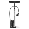 Pompe à pied de vélo 160PSI pompe à air de vélo avec jauge Presta & Schrader Valves Gonfleur de tube de pneu (avec manomètre)