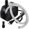 Pompe submersible 160GPH (600L / H,  10W) avec tube de 3, 3 pieds pour aquariums Aquarium Fish Fountain Pond Statuary Hydroponics Water Feature Fontaines d