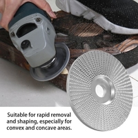 Ponçage de la meule à angle en bois découpant un disque abrasif pour outil rotatif pour l