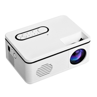 Port USB AV léger de la lumière portative LED de projecteur de 1080P HD pour le théâtre à la maison de bureau prise américaine extérieure