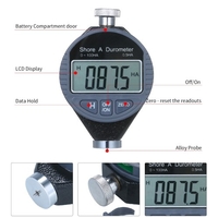 Portable 0-100HA Shore A Dureté Testeur Mètre Duromètre Numérique Échelle pour Caoutchouc Gel de Silice En Cuir avec Grand Écran LCD
