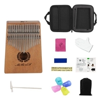 Portable 17 touches Kalimba Piano Mbira Bois d