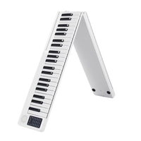 Portable 88 touches Piano pliable Piano numérique Clavier électronique multifonctionnel Piano pour instrument de musique étudiant Piano