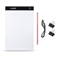 Portable A4 LED Box Dessin Tracing Panneau de Copie Pad avec Stepless Contrôle de Luminosité USB Câble