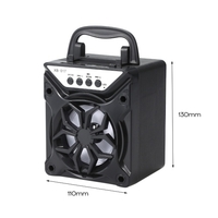 Portable BT Support Enceinte Extérieure TF Carte Square Dance Audio Bleu