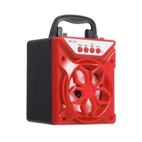 Portable BT Support Enceinte Extérieure TF Carte Square Dance Audio Rouge
