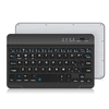 Portable cuir PU BT clavier sans fil avec housse de protection pour téléphones mobiles 4.5-6.8inch clavier blanc