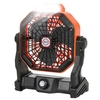 Portable et rechargeable Ventilateurs de lanternes Ventilateurs de bureau rotatifs avec lumière pour les maisons des Tente Camping Randonnée pédestre Pêche