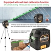 Portable haute luminosité 2 lignes vertes niveau Laser lignes horizontales verticales 4° auto-nivellement fonction nivellement outil pour carreaux de céramique pose porte fenêtre cloison installer Construction décoration outil utilitaire