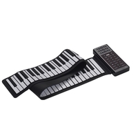 Portable électrique 88 touches Main Roll Up Piano Multifonction Piano Numérique Clavier Haut-Parleur intégré Batterie au Lithium Rechargeable Réverbération BT Fonction Flexible Clavier Piano En Silicone