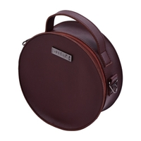 Portable élégant pouce piano étui souple en microfibre en cuir cercle forme Kalimba sac de rangement