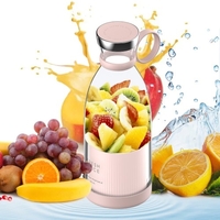 Portable Mini Fast Blender 380ml Juicer Cup avec chargement sans fil 4 lames pour Smoothie Milkshake Juice Baby Food