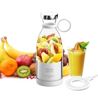 Portable Mini Fast Blender 380ml Juicer Cup avec chargement sans fil 4 lames pour Smoothie Milkshake Juice Baby Food
