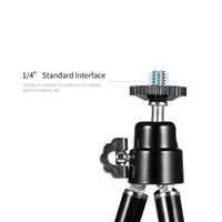 Portable Mini Webcam Trépied pour Smartphone Léger Flexible Web Camera Support de Bureau Support de Téléphone Support Table Support