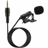 Portable Qualité professionnelle Lavalier Microphone Jack 3, 5 mm Mains libres Micro omnidirectionnel Facile à clipser Parfait pour enregistrer en direct