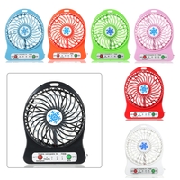 Portable Rechargeable LED Lumière Ventilateur Mini Bureau USB Charge Refroidisseur D