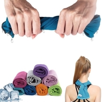 Portable Réutilisable Réchauffement de la Chaleur Instantané Cool Chill Sports Confortable Serviette pour Courir Vélo Jogging Gym Cadeau Royal Bleu
