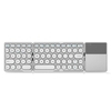 Portable sans fil BT clavier pliable BT clavier avec pavé tactile intégré batterie au Lithium pour Windows/Android/iOS argent