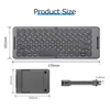 Portable sans fil BT clavier pliant clavier confortable dactylographie sensation intégré Rechargeable batterie au Lithium pour Windows/Android/iOS