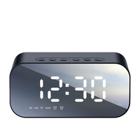 Portable sans fil BT haut-parleur miroir décoration de table horloge électronique affichage LED température FM Radio caisson de basses lecteur de musique réveil