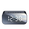 Portable sans fil BT haut-parleur miroir décoration de table horloge électronique affichage LED température FM Radio caisson de basses lecteur de musique réveil