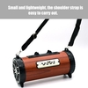 Portable sans fil Standable extérieur Subwoofer BT Haut-parleur téléphone portable Stand Stéréo Haut-parleur boîte avec bandoulière