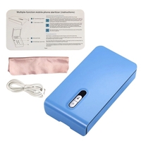 Portable UV Cell Phone S-terilizer Mobile Phone Sa-nitizer Cleaner Box UV Light Disin-fector