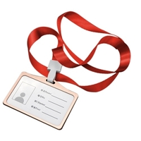 Porte-badge transversal horizontal pour cartes de travail en alliage d