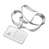 Porte-badge transversal horizontal pour cartes de travail en alliage d
