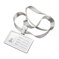 Porte-badge transversal horizontal pour cartes de travail en alliage d
