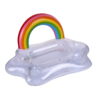 Porte-boissons flottant Boissons gonflables Salade de fruits Barre de service de glace Contenants réfrigérants pour aliments Plateau flottant Accessoires de fête Décorations amusantes pour l