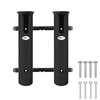Porte-canne à pêche Portable porte-canne à pêche 2 tubes en plastique ABS porte-canne à pêche sur Rail support de serrage pince à leurre prise de stockage