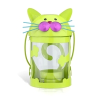 Porte Cat bougie (vert) lampe ouragan ornement pratique ornement Accueil Creative Ameublement Articles