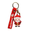 Porte-clés de Noël Pendentif mignon du père Noël Porte-clés en métal Porte-clés d