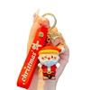 Porte-clés de Noël Pendentif mignon du père Noël Porte-clés en métal Porte-clés d