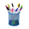 Porte-crayon en maille porte-crayon en métal organisateur de stockage de papeterie conteneur rond Base rembourrée pour bureau école bureau