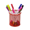 Porte-crayon en maille porte-crayon en métal organisateur de stockage de papeterie conteneur rond Base rembourrée pour bureau école bureau