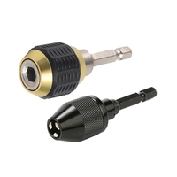 Porte-embout à changement rapide 1/4 pouce tige hexagonale foret extension mandrin adaptateur connecteur ressort intégré rapide à installer et à libérer