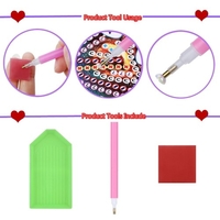 Porte-monnaie bricolage point de croix spécial en forme de diamant peinture femmes portefeuille sac à main BB148