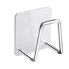 Porte-éponge pour évier de cuisine Adhensive évier Caddy pour cuisine Accessoires antirouille Proof 304 en acier inoxydable