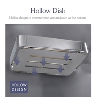 Porte-savon en acier inoxydable drain porte-savon pour porte-savon de douche pour salle de bain cuisine baignoire