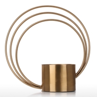 Pot de fleur rond Bouchon en métal Forme de cylindre Poignée métallique Vase Ornement à la mode Pièce décorative pour maison ou mariage Décoration de table