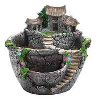 Pot de fleurs pour plantes succulentes en résine de style nouveau