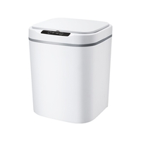 Poubelle à capteur de mouvement infrarouge avec capteur de mouvement à induction Smart Knock 18L sans contact