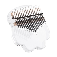 Pouce acrylique transparent 17 touches Piano Kalimba （Griffe de chat）
