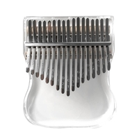 Pouce acrylique transparent 17 touches Piano Kalimba uc Cucurbitacées）