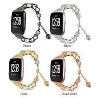 Pour A-pple Watch 4 5 Bijoux Lumineux Sangle Minuteur Poignet Bande Remplacement Smart Watch Accessoire