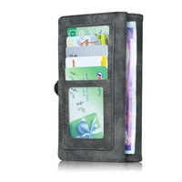 Pour iPhone 6 6S 6 P 6SP 7 8 7 P 8 P X Multifonction Zipper Portefeuille Aimant De Protection Téléphone Carte Cas Détachable Flip PU Couverture En Cuir Stylish Anti-rayures